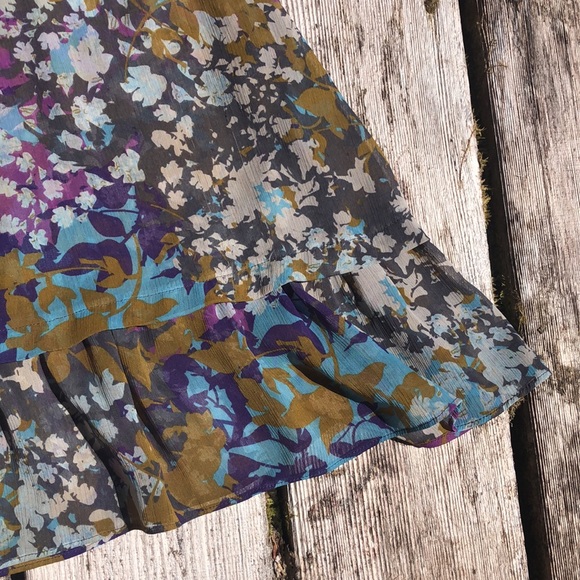 Floral boho midi dress with sleeves - Picture 12 of 12